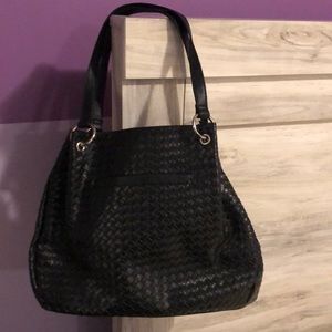 Black Nine West tote bag. GUC.